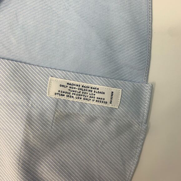 Brooks Brothers Dress Shirt Mens 16 Striped Cotton Regent Non Iron Cotton Button - Picture 9 of 16